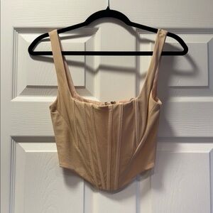 Beige/tan Corset Top